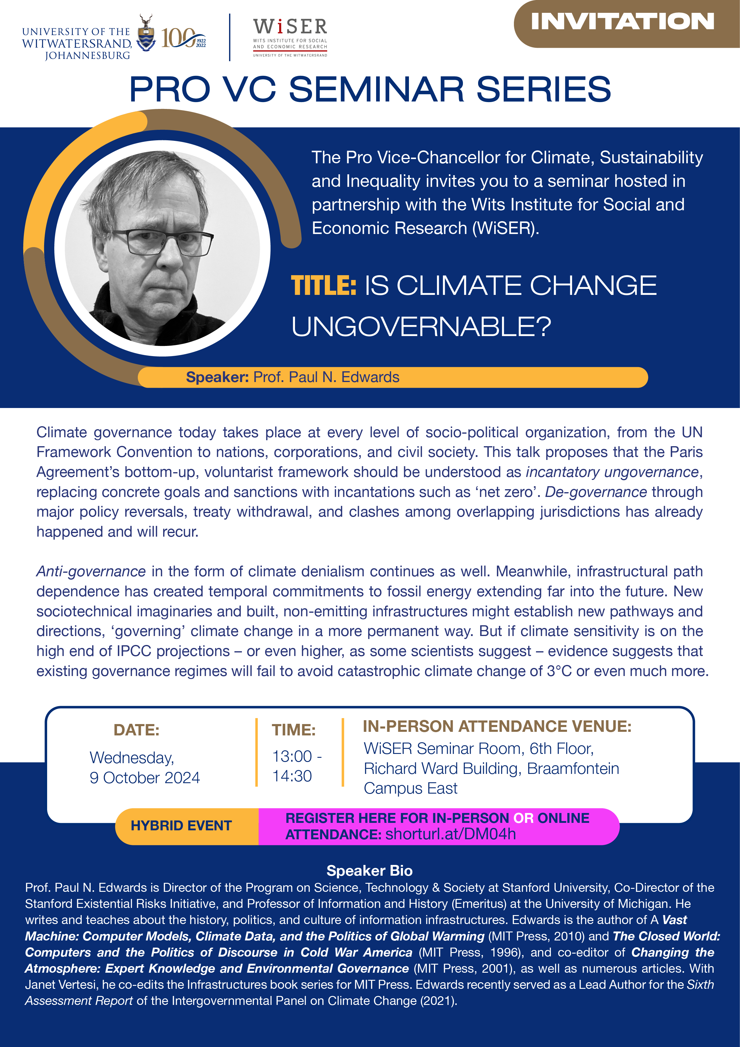 Is Climate change ungovernable?